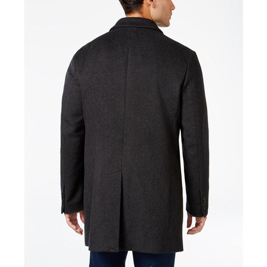 Michael Kors Men's Water-Resistant Slim-Fit Overcoat with Zip-Out Liner