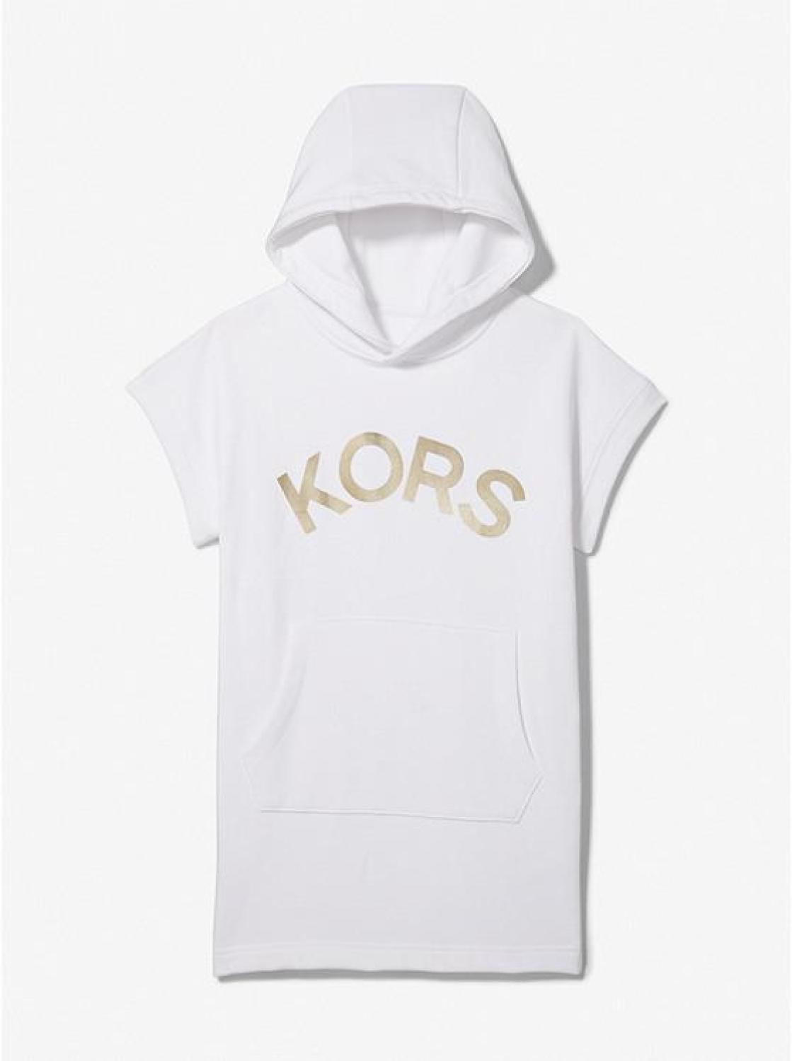 Logo Cotton Hoodie Dress