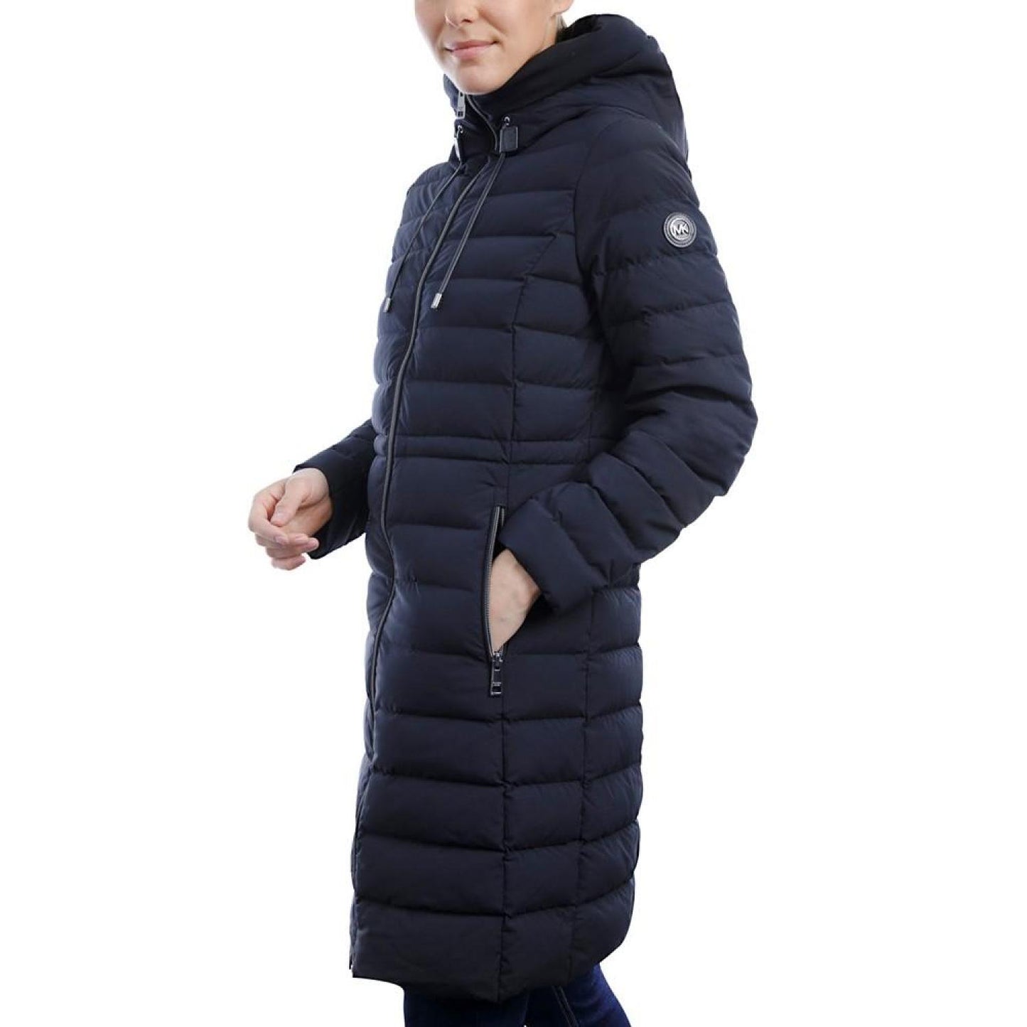 Women's Anorak Hooded Faux-Leather-Trim Down Packable Puffer Coat, Created for Macy's