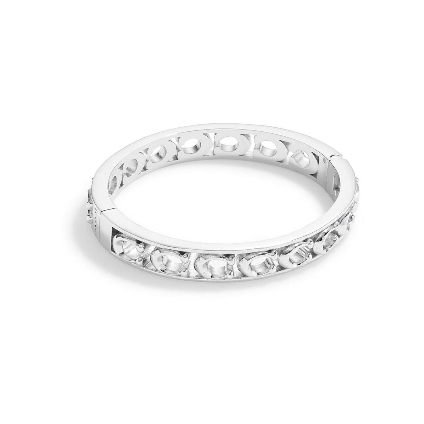 Open Work Hinge Bangle Bracelet