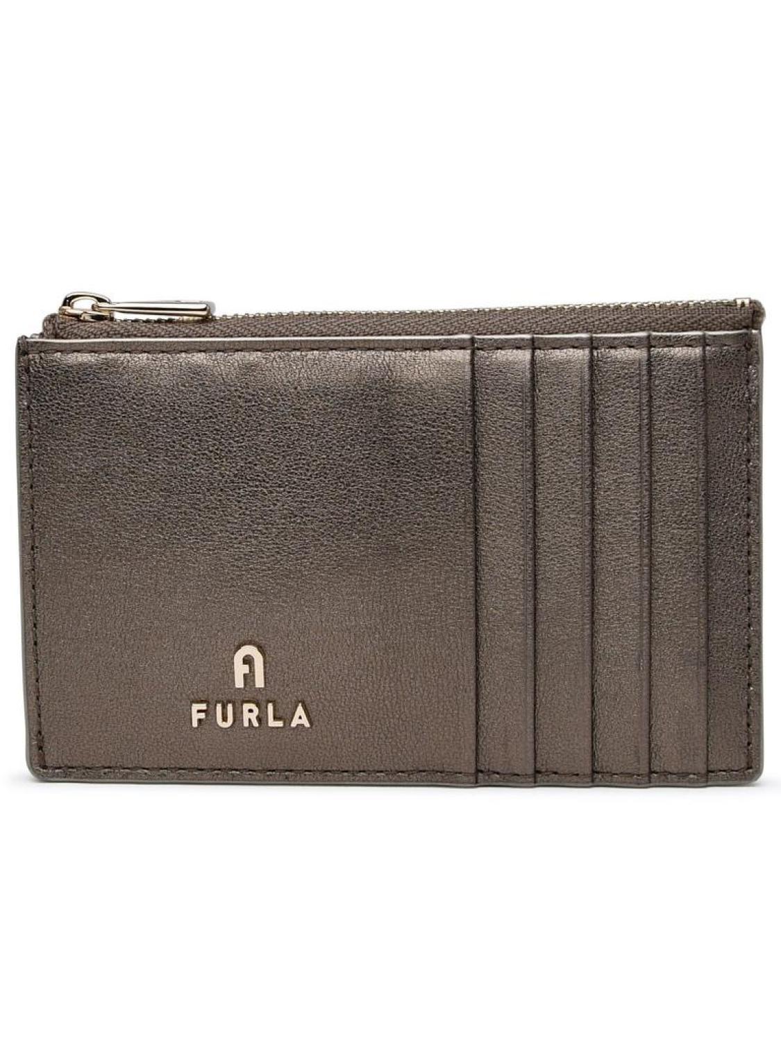 Furla Logo Plaque Zipped Card Holder