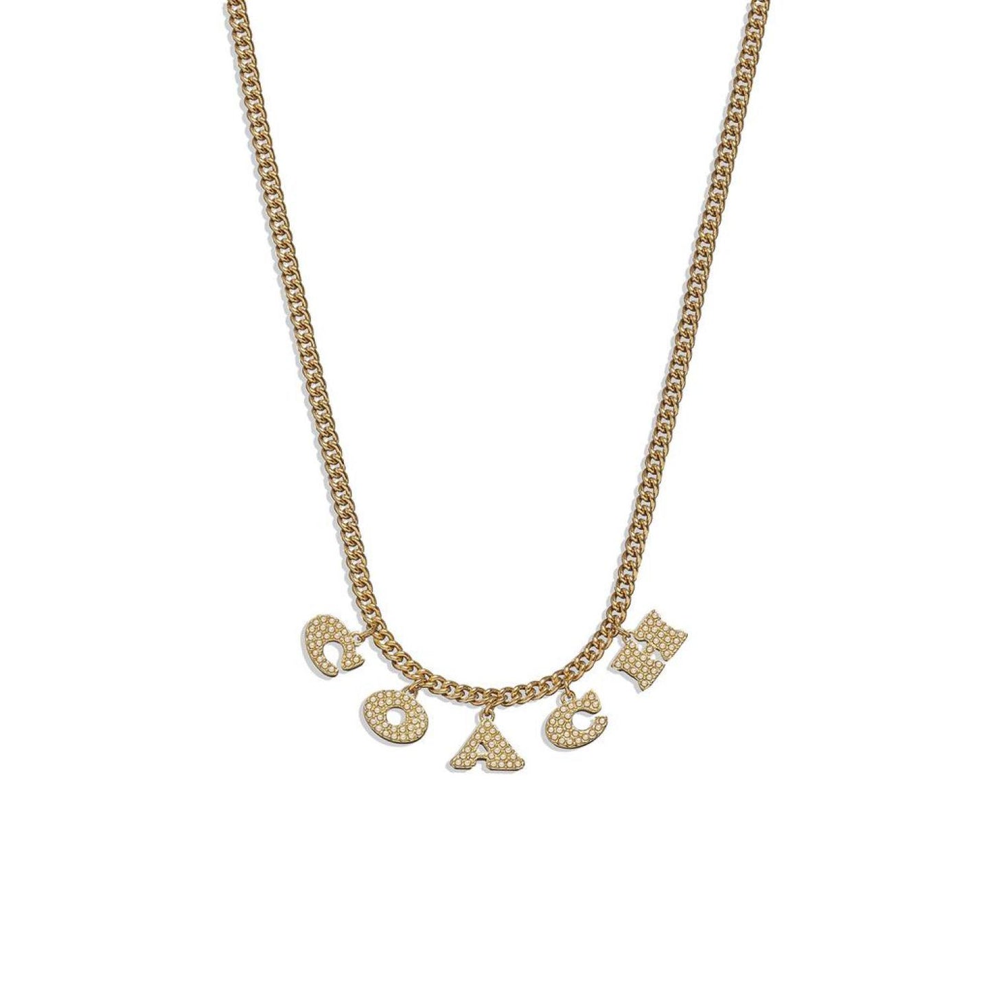 Logo Charm Short Pendant Necklace