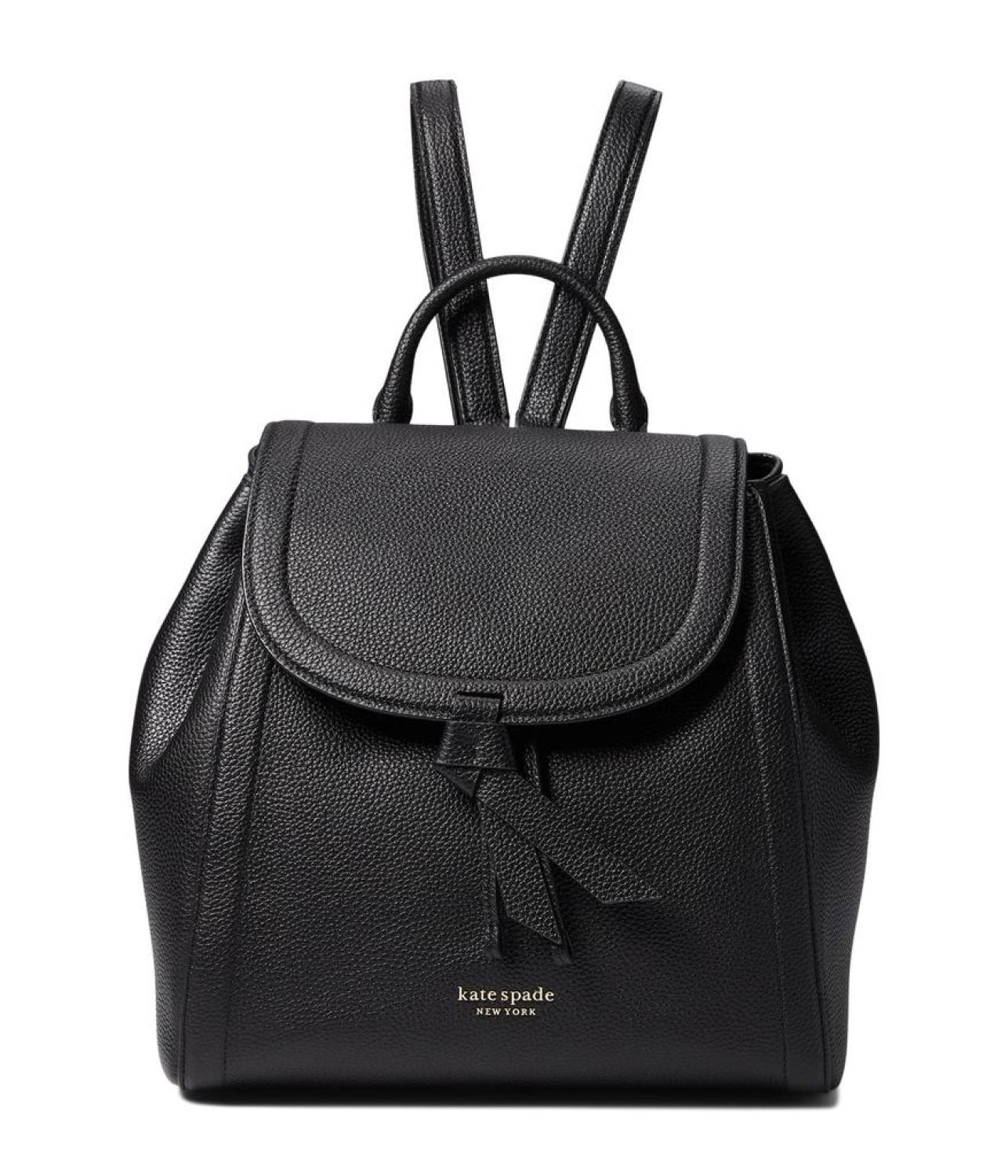 Knott Pebbled Leather Medium Flap Backpack