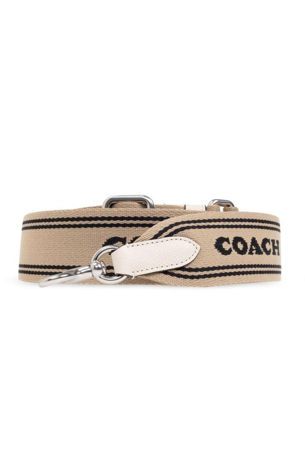 Coach Logo Plaque Top Handle Tote Bag