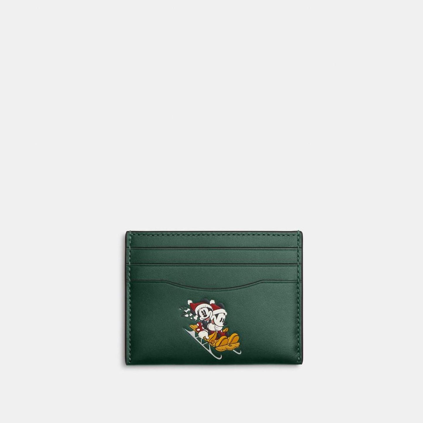 Coach Outlet Disney X Coach Slim Id Card Case With Winter Motif