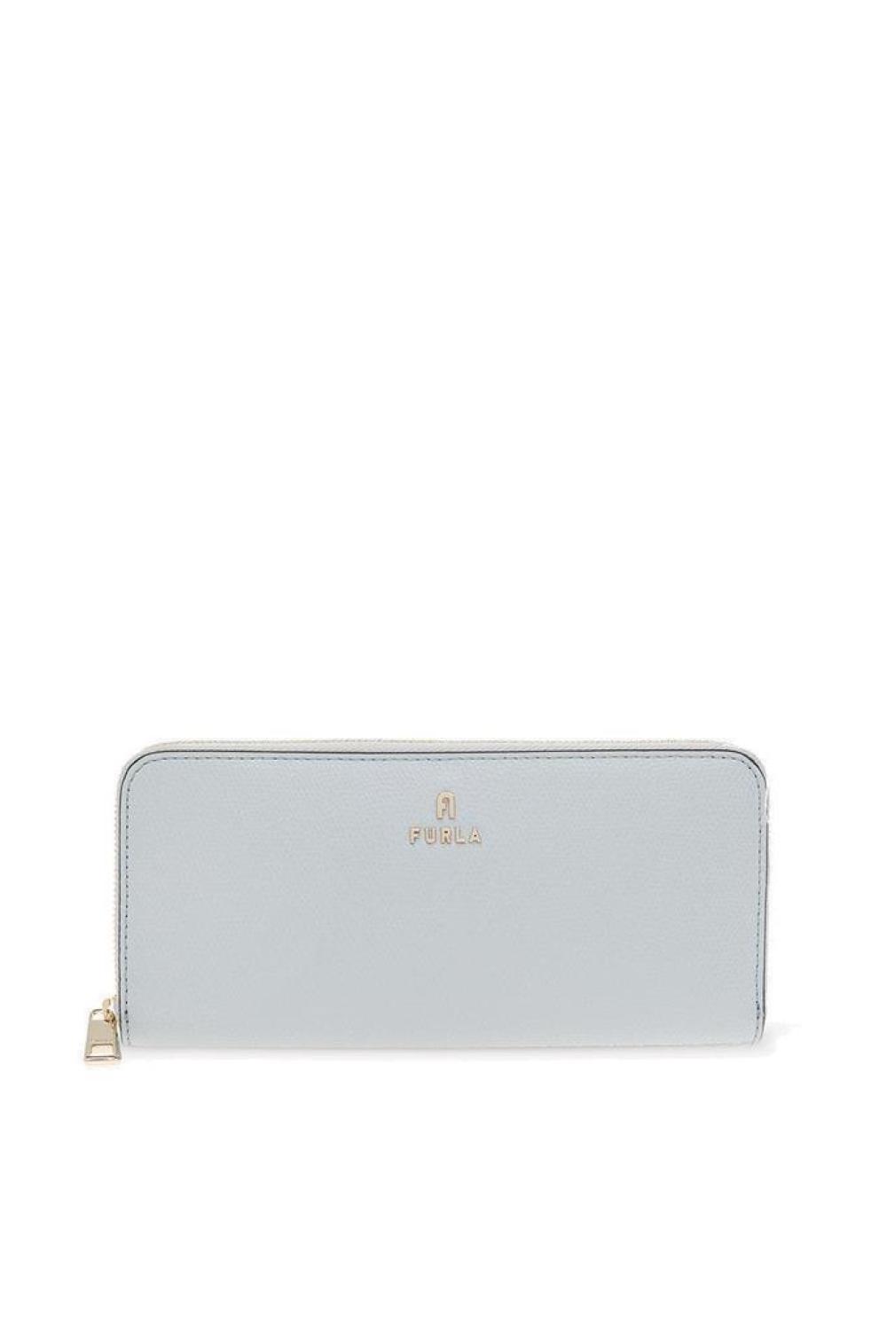 Furla Logo Plaque Zipped Continental Wallet