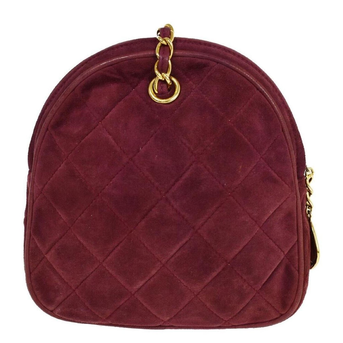 Chanel Matelassé Suede Shoulder Bag (Pre-Owned)