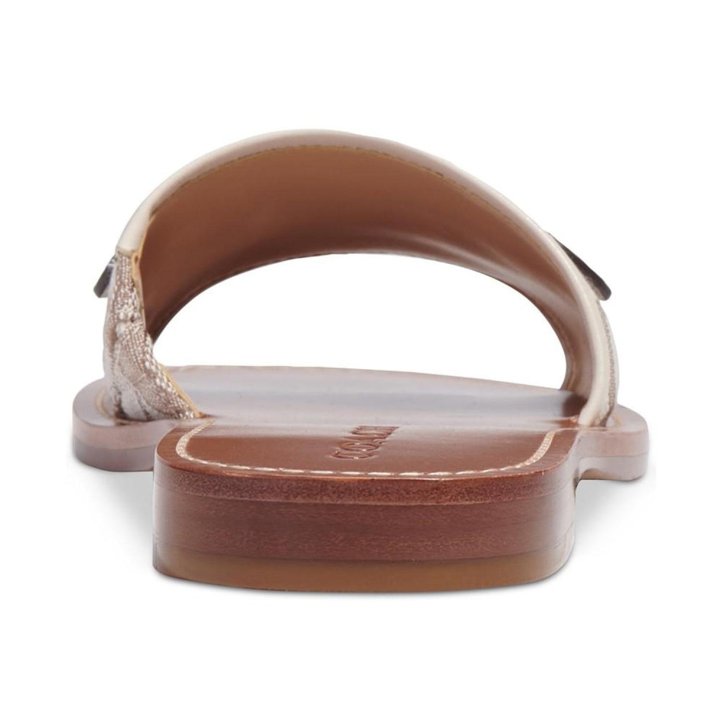 Ina Logo Emblem Slide Flat Sandals