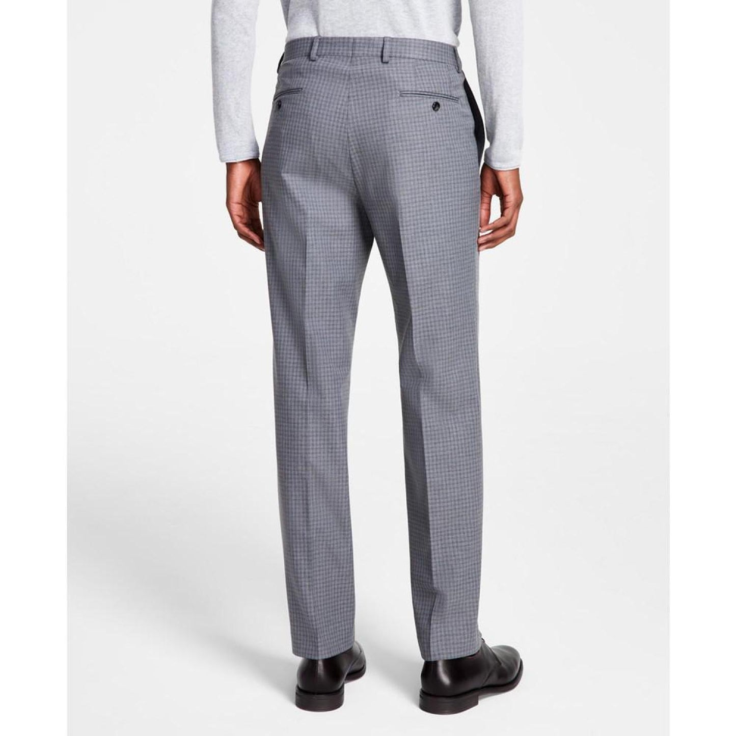 Men's Classic Fit Flat Front Creased Pants