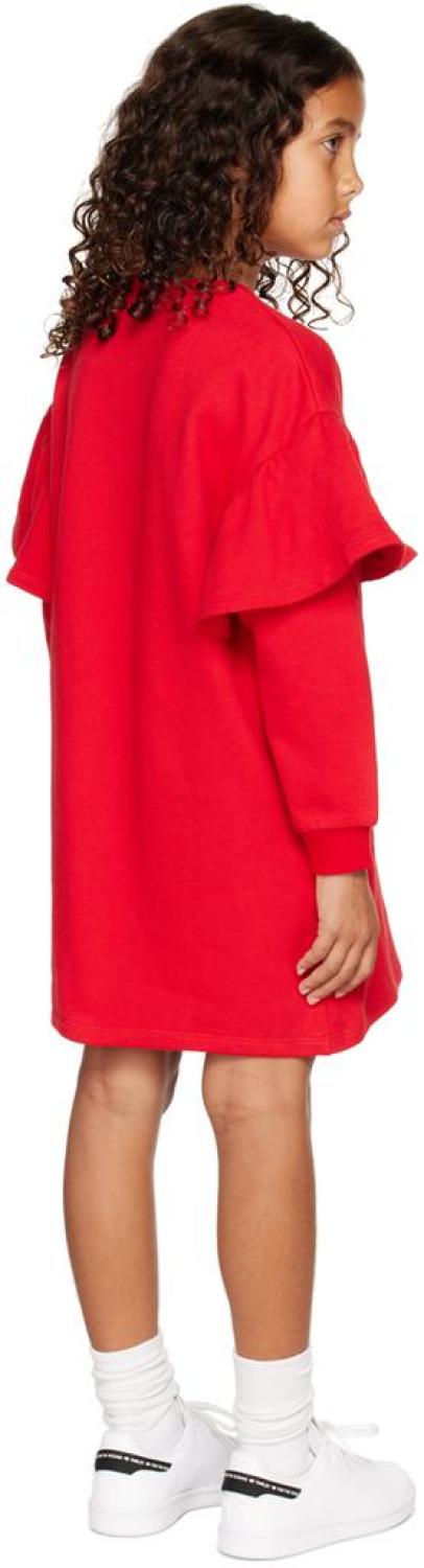 Kids Red Patch Dress