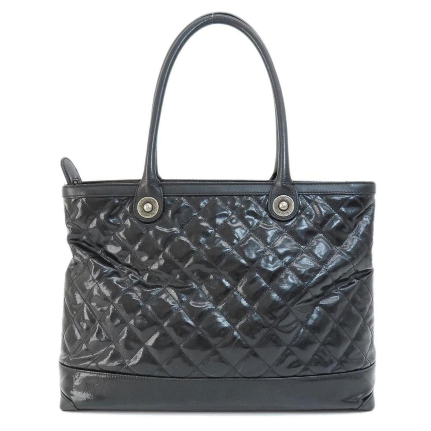 Chanel Matelassé Patent Leather Tote Bag (Pre-Owned)