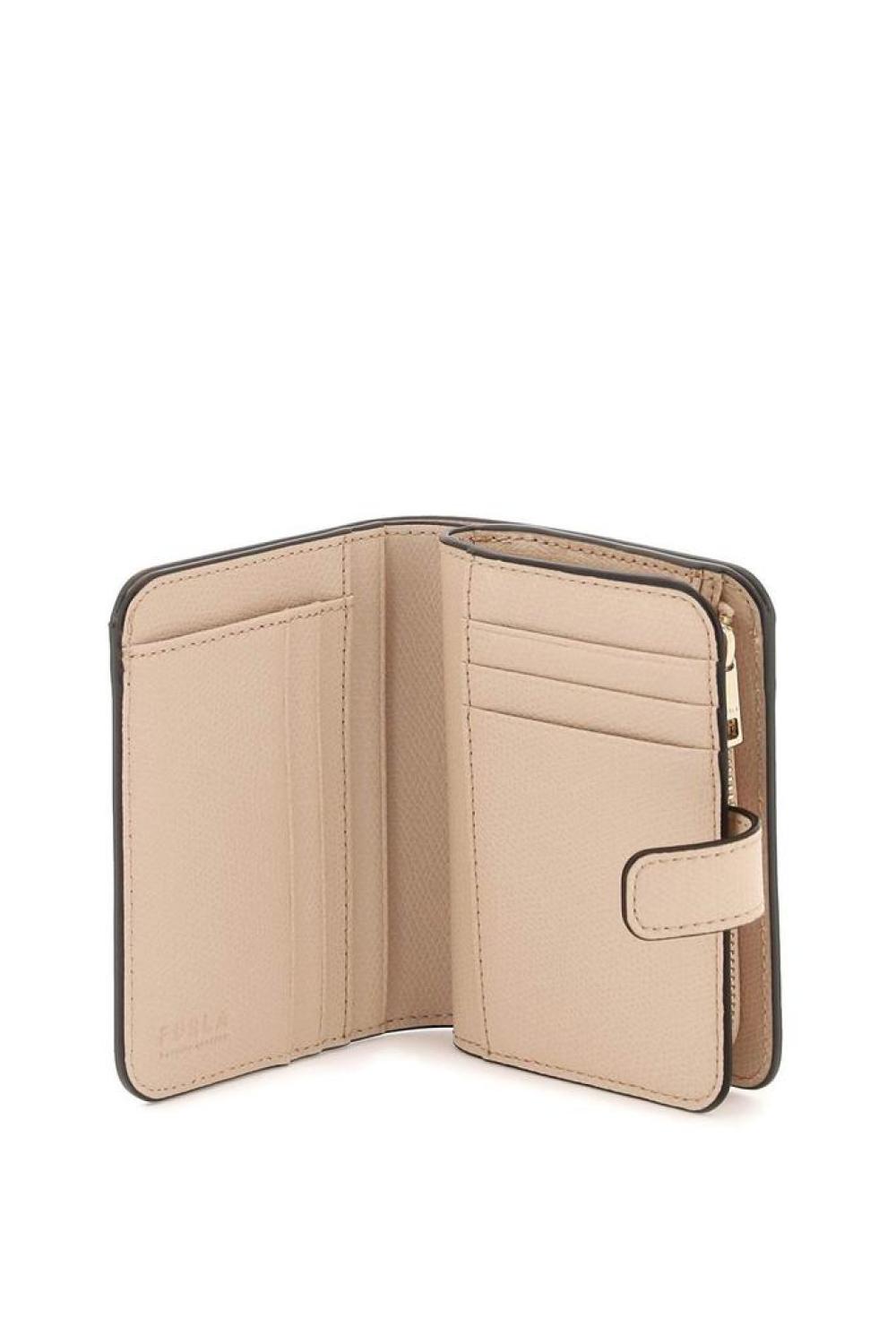 Furla Logo Lettering Compact Wallet