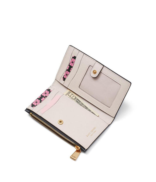 Morgan Saffiano Leather Small Slim Bifold Wallet