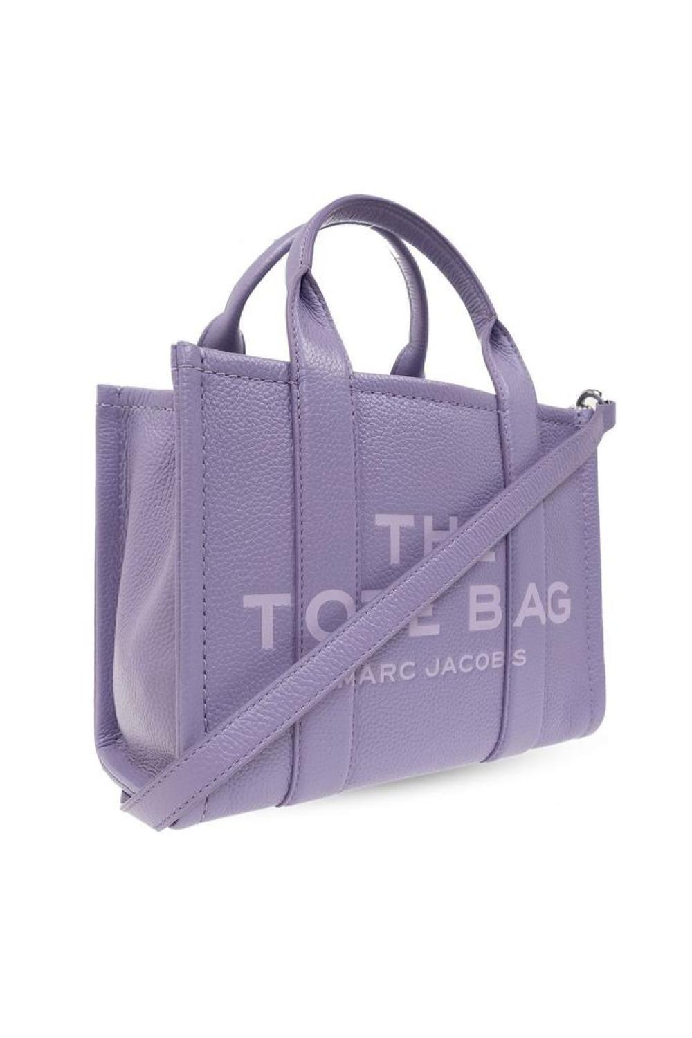 Marc Jacobs Logo Printed Zip-Up Small Tote Bag