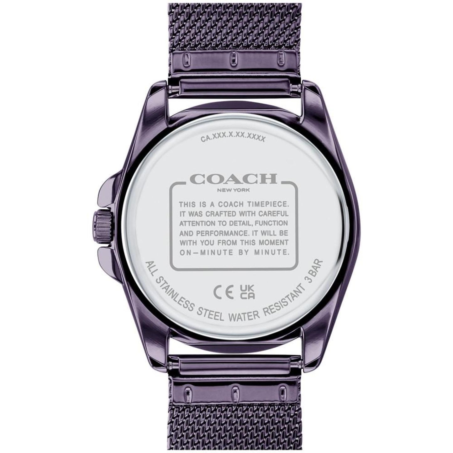 Women's Greyson Quartz Violet-Tone Stainless Steel Mesh Bracelet Watch 36mm