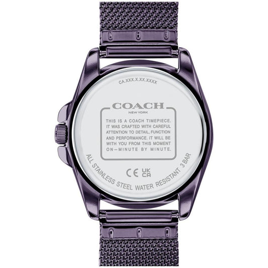 Women's Greyson Quartz Violet-Tone Stainless Steel Mesh Bracelet Watch 36mm
