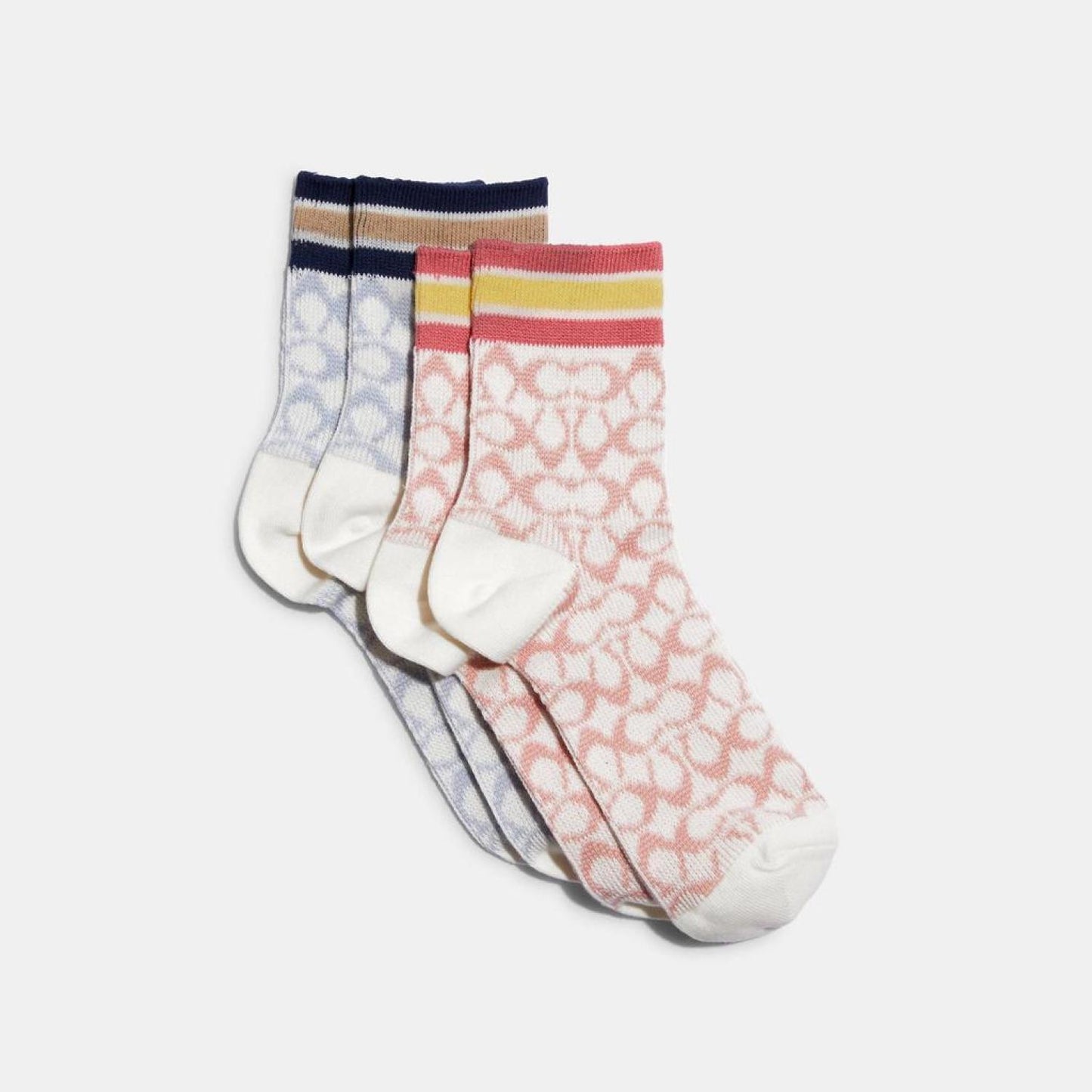 Coach Outlet Signature Quarter Length Socks