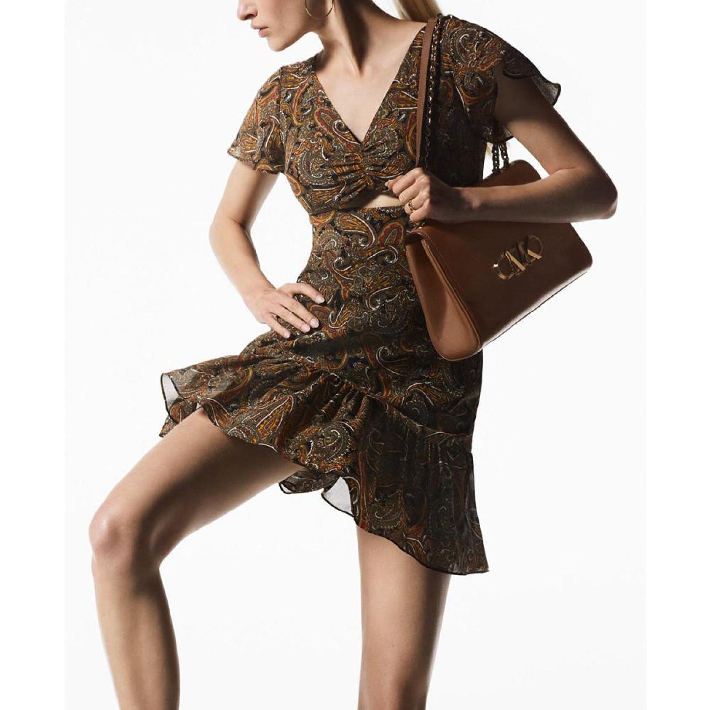 Leather Parker Convertible Chain Shoulder Bag