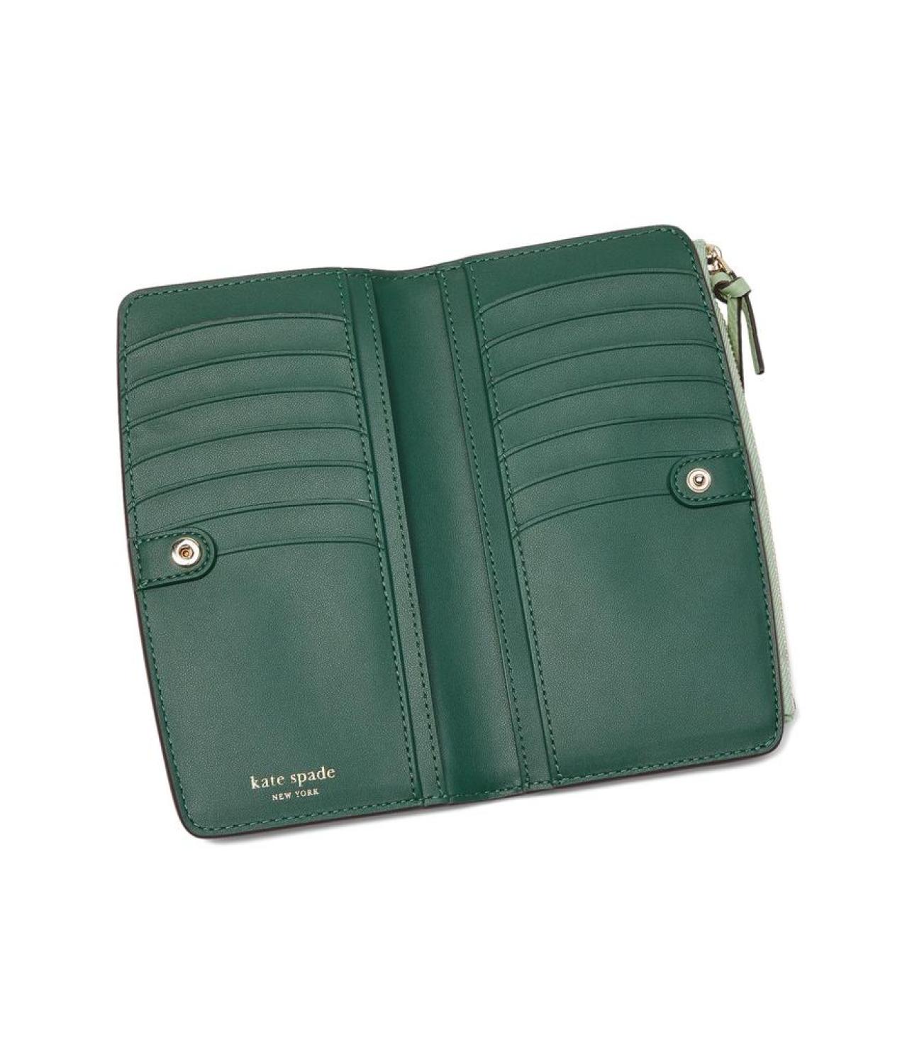 Knott Pebbled Leather Zip Slim Wallet