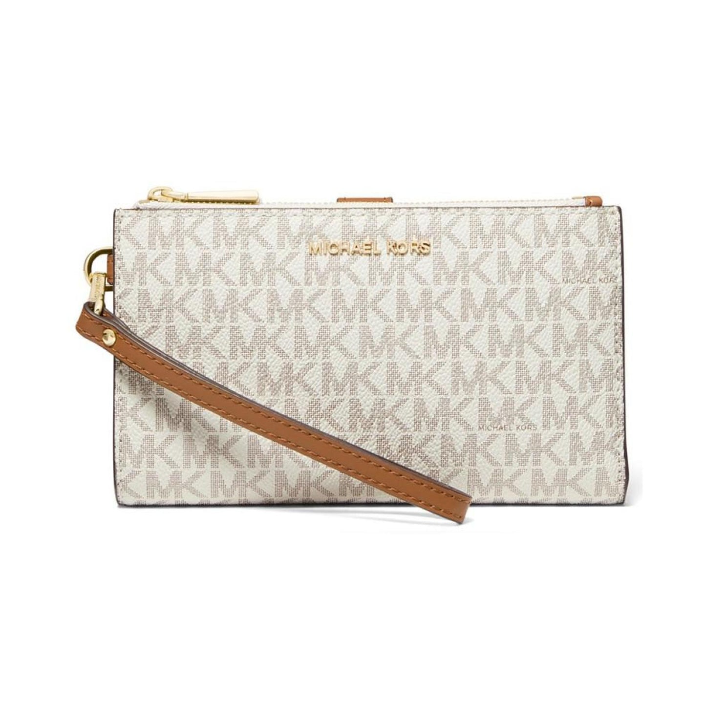 Logo Jet Set Double-Zip Wristlet