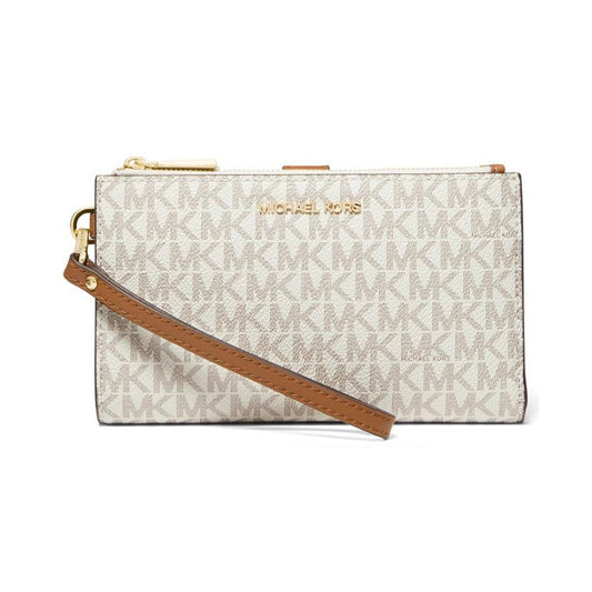 Logo Jet Set Double-Zip Wristlet