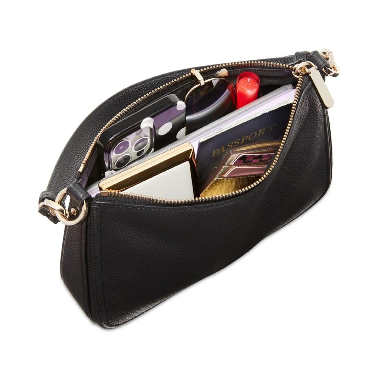 Hudson Pebbled Leather Medium Convertible Crossbody