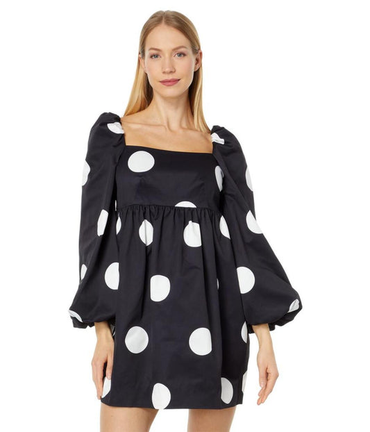 Giant Dot Faille Dress