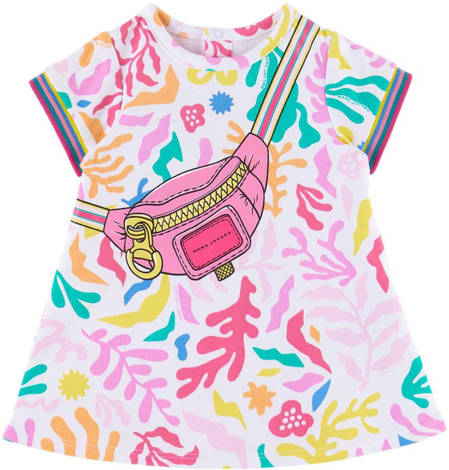 Baby White Printed Dress