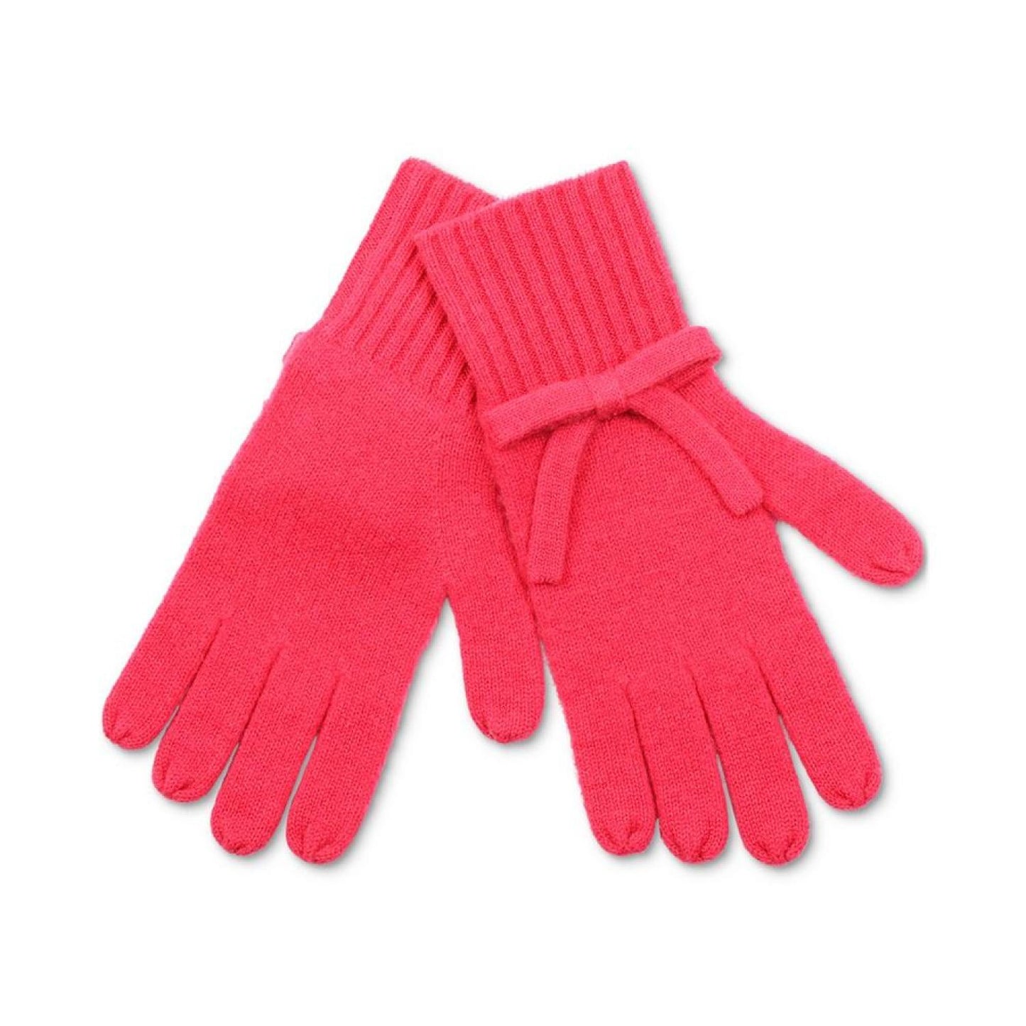 Women's Bow Knit Wool Gloves