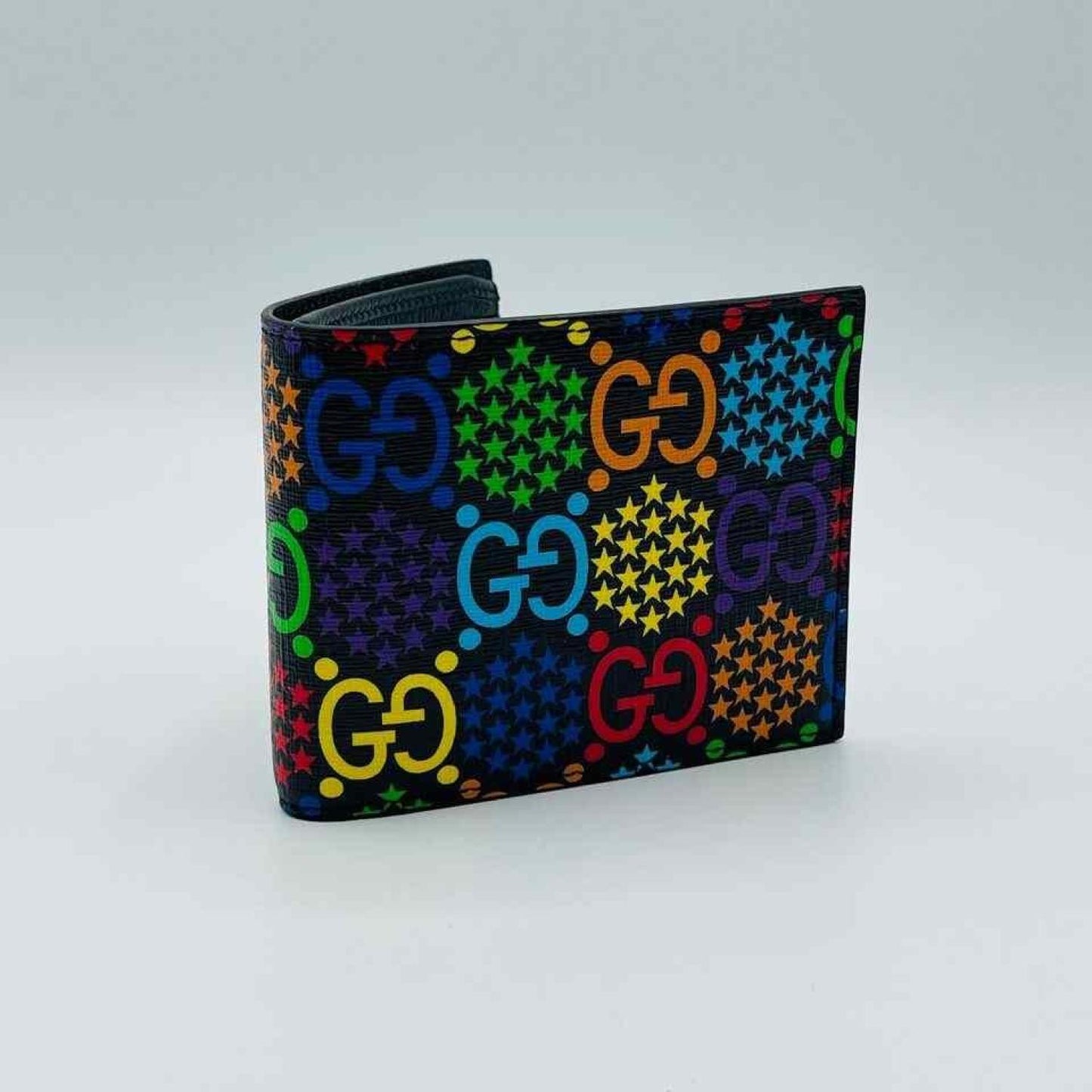 Gucci Unisex GG Supreme Psychedelic Bi-fold Wallet