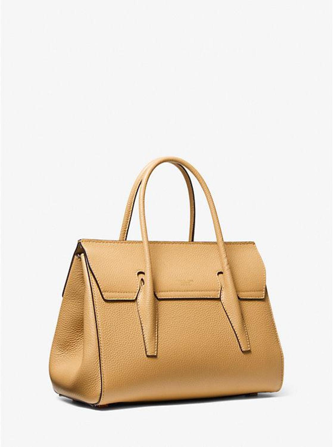 Campbell Medium Pebbled Leather Satchel