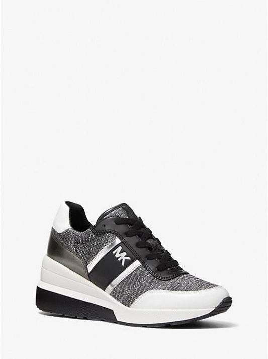 Mabel Glitter Chain Mesh Trainer