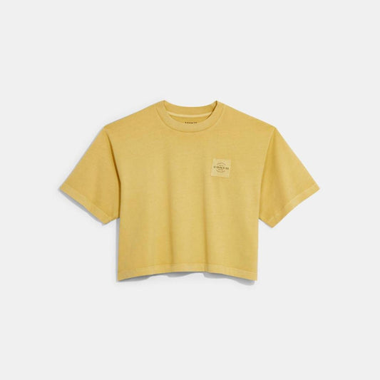 Coach Outlet Garment Dye Cropped T Shirt