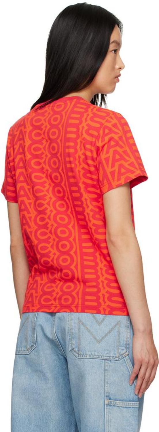 Red 'The Monogram Baby Tee' T-Shirt