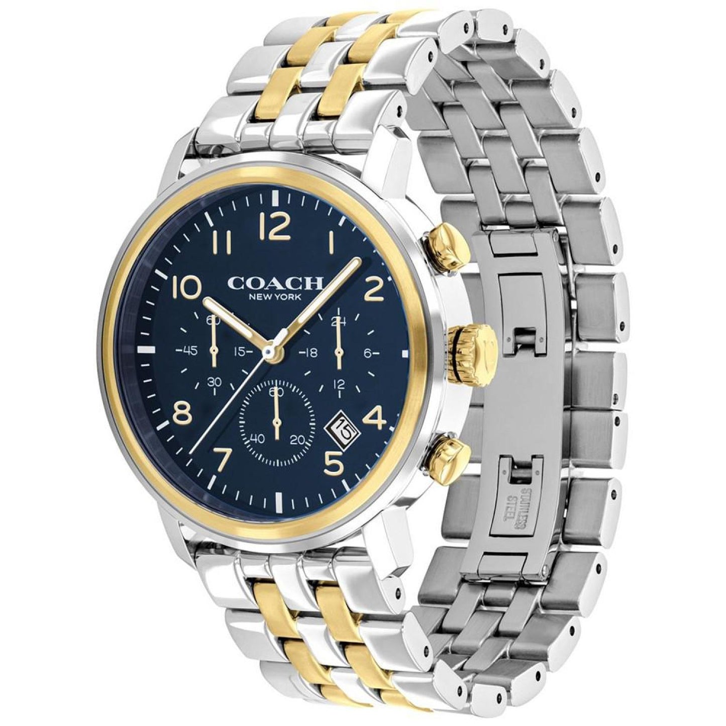 Men's Harrison Two-Tone Stainless Steel Bracelet Watch 42mm