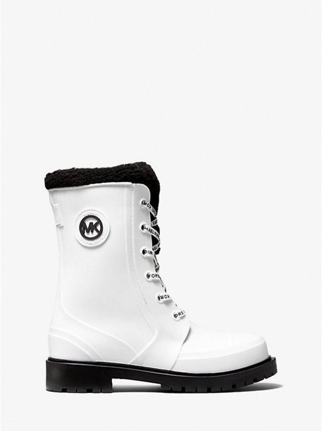 Montaigne Faux Shearling-Lined PVC Rain Boot
