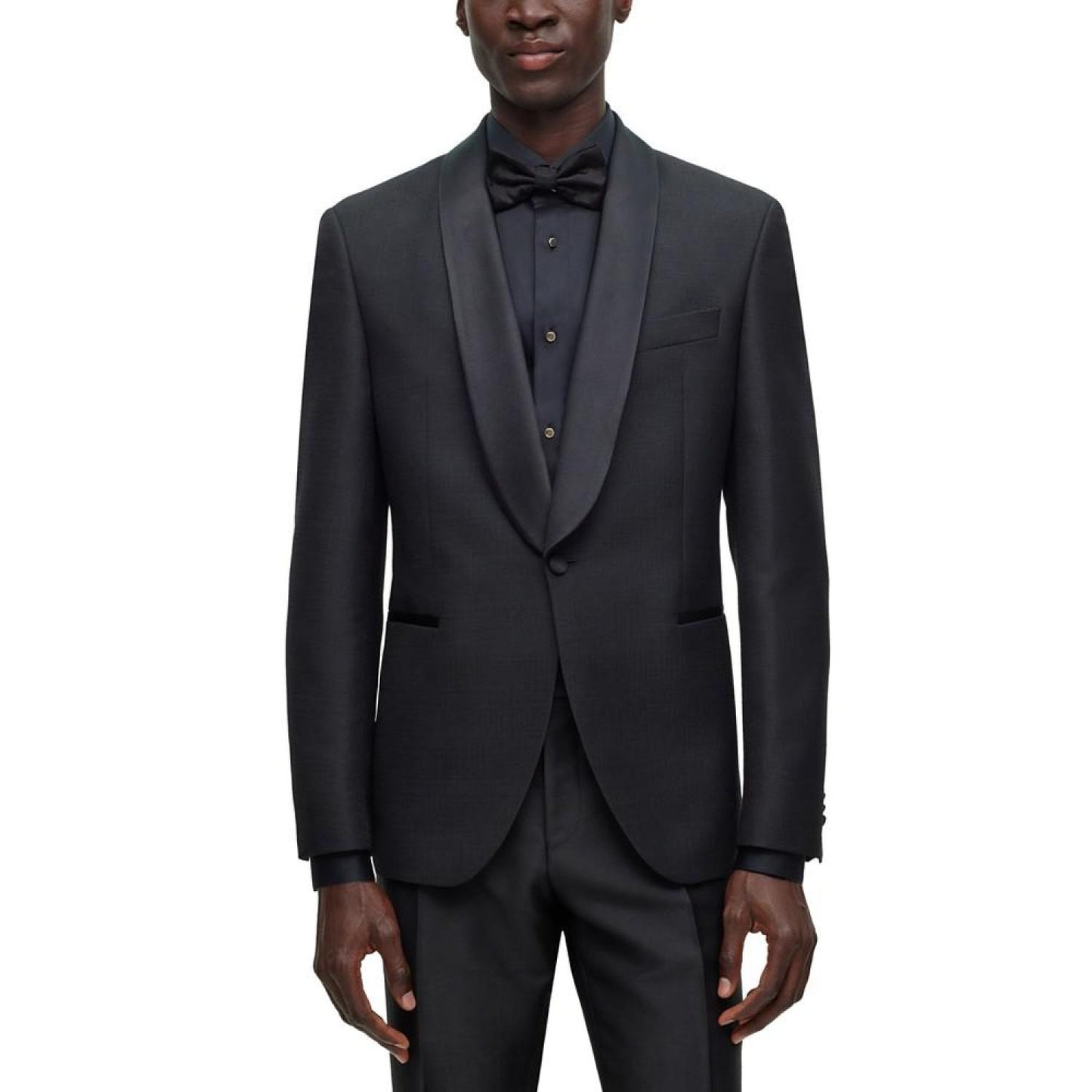 Men's Checked Regular-Fit Tuxedo Jacket