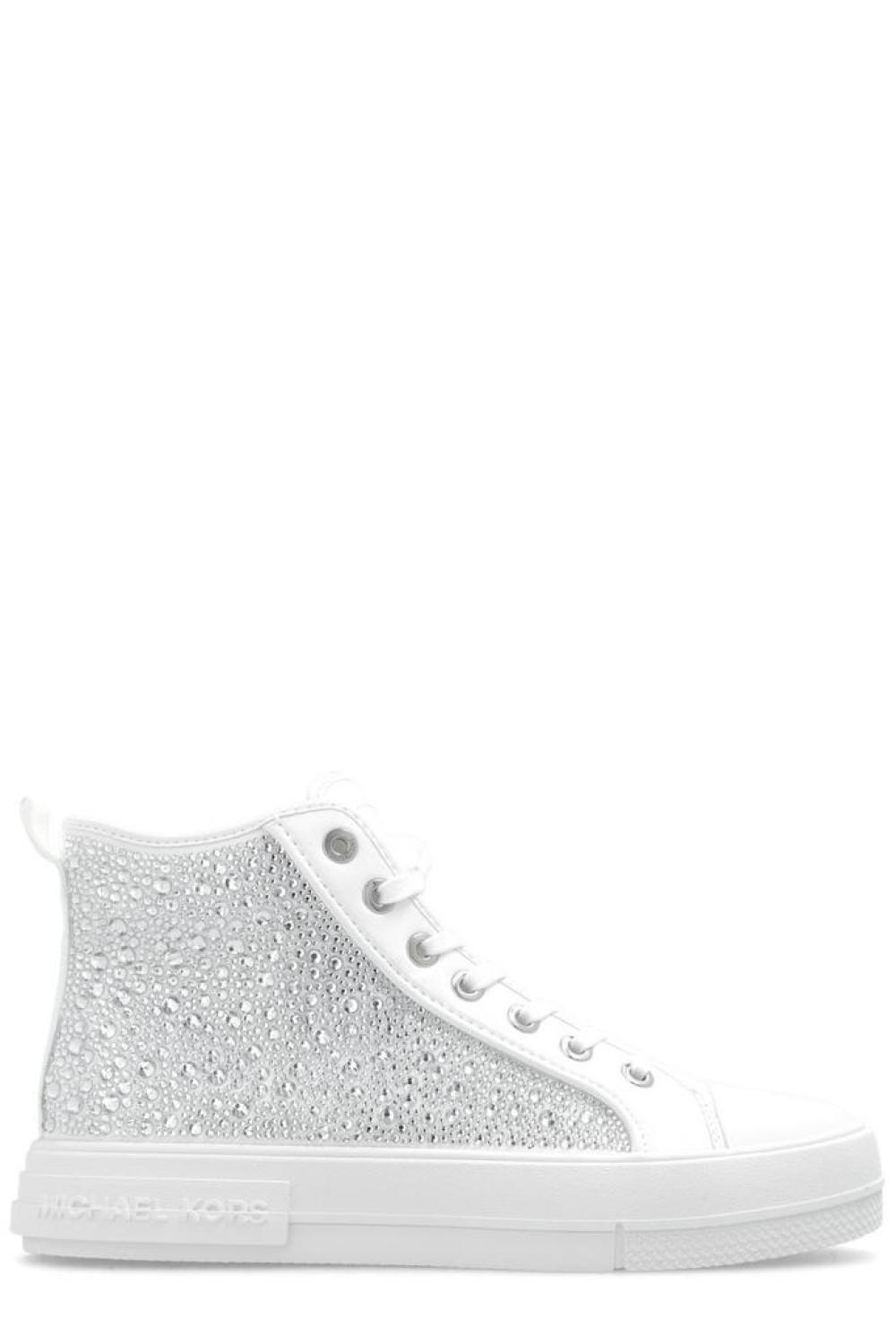 Michael kors white high clearance top sneakers