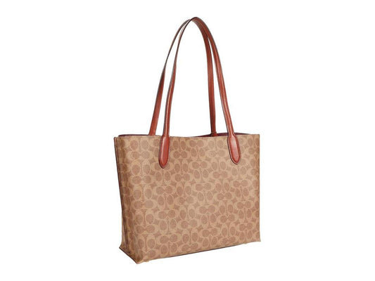 Coated Canvas Signature Willow Tote