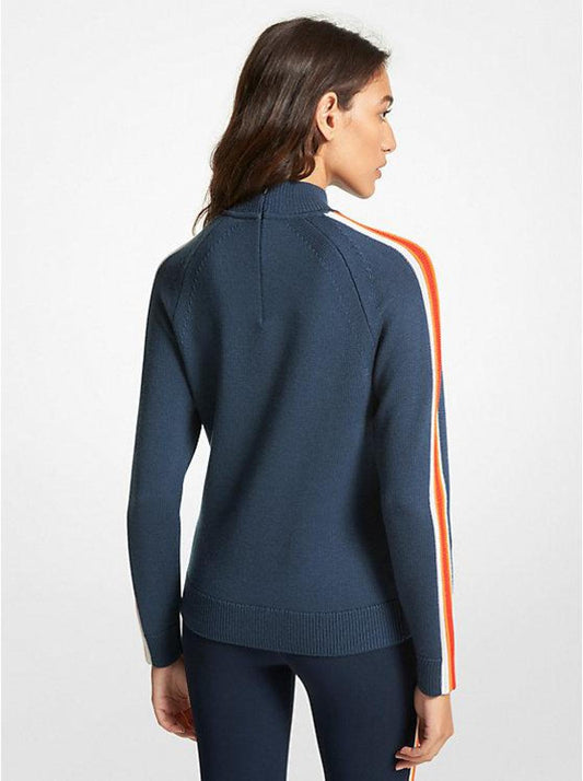 MK X ellesse Merino Wool Mock-Neck Sweater
