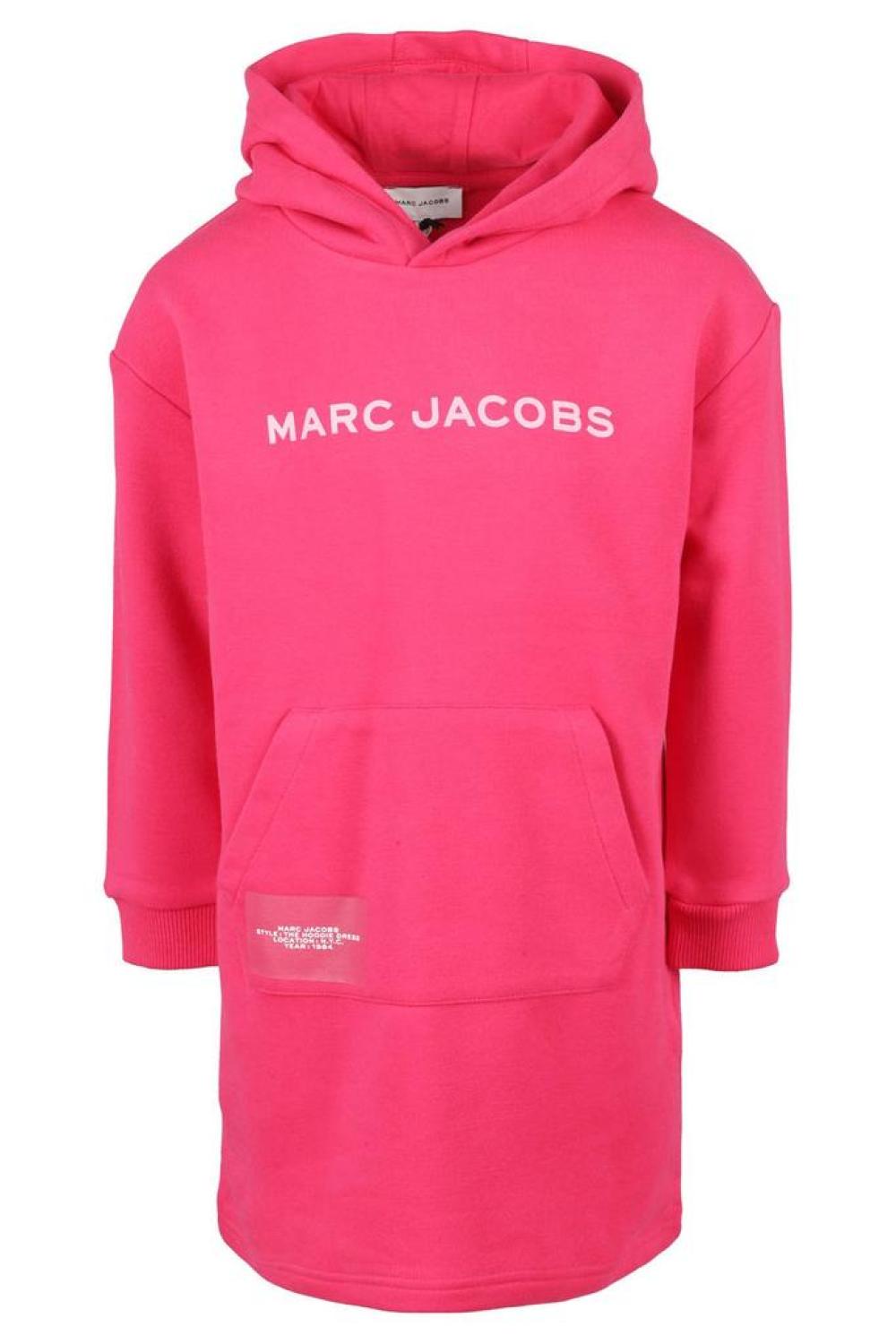 The Marc Jacobs Kids Logo Printed Pouch Pocket Hooded Dress