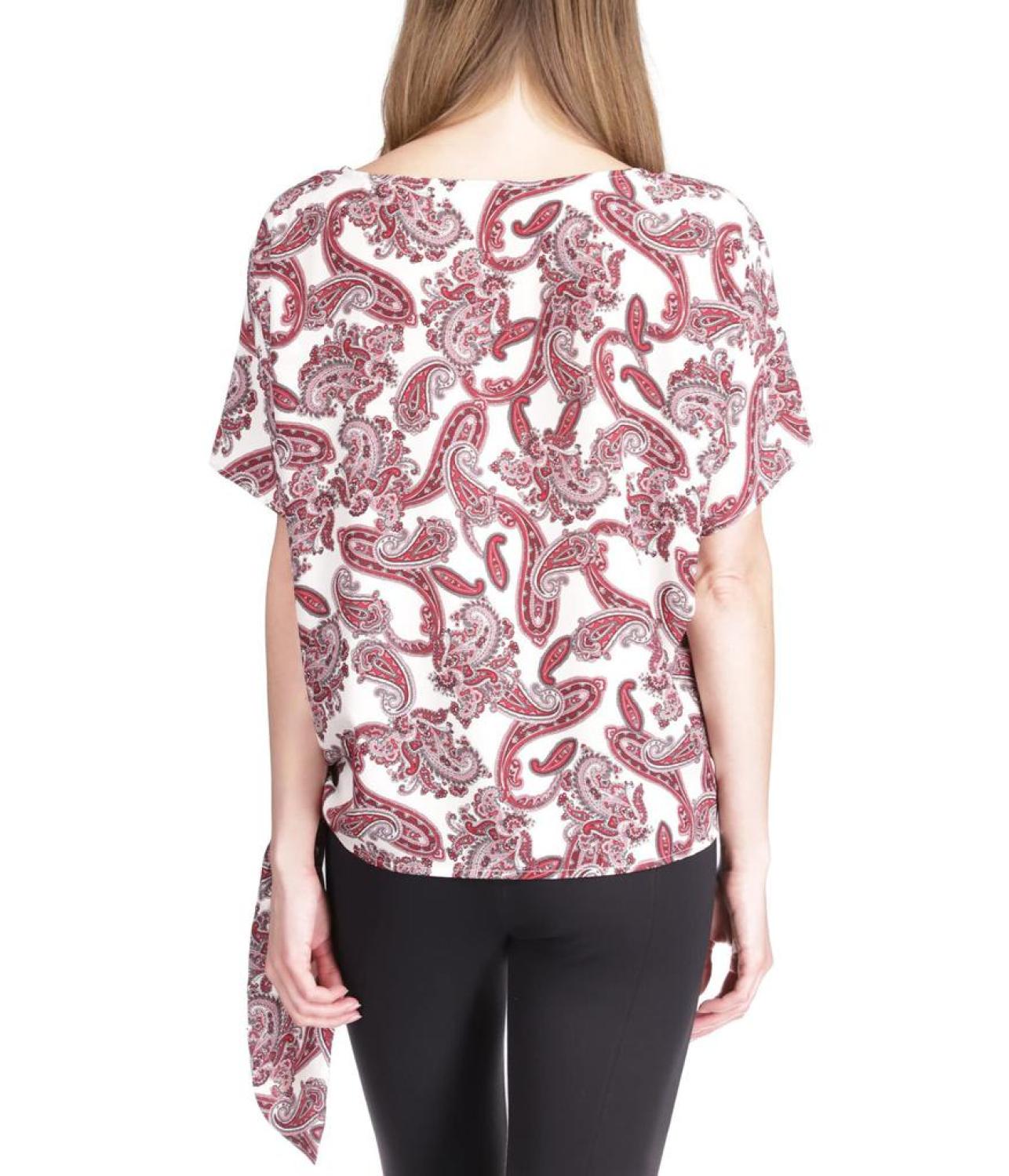 Pop Paisley Tie Top