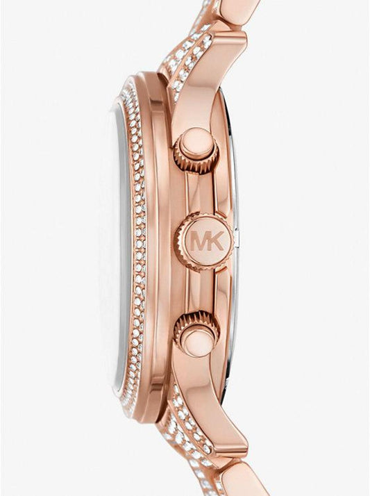 Runway Pavé Rose Gold-Tone Watch