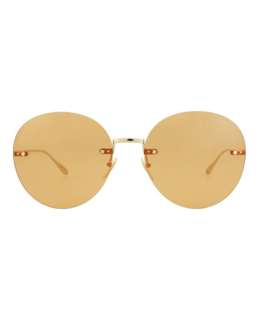 Round-Frame Metal Sunglasses
