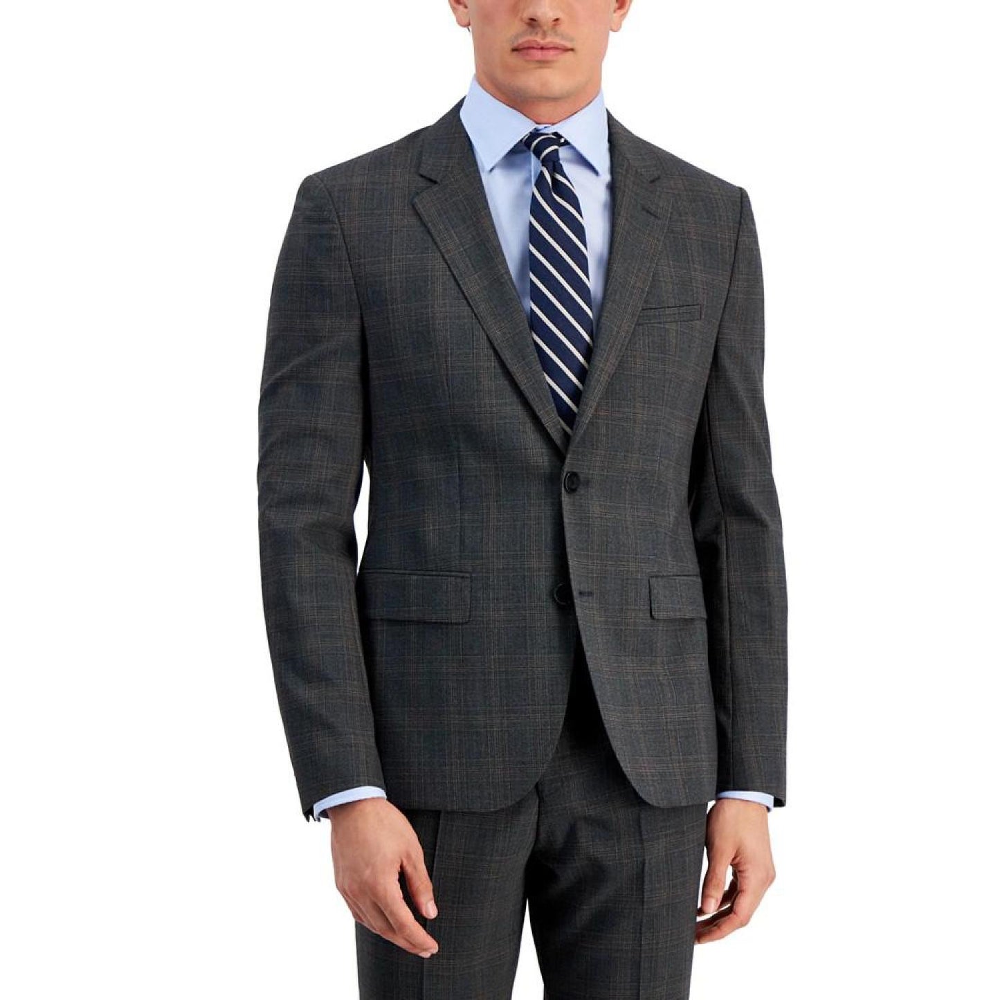 Men's Modern-Fit Wool Blend Suit Jacket