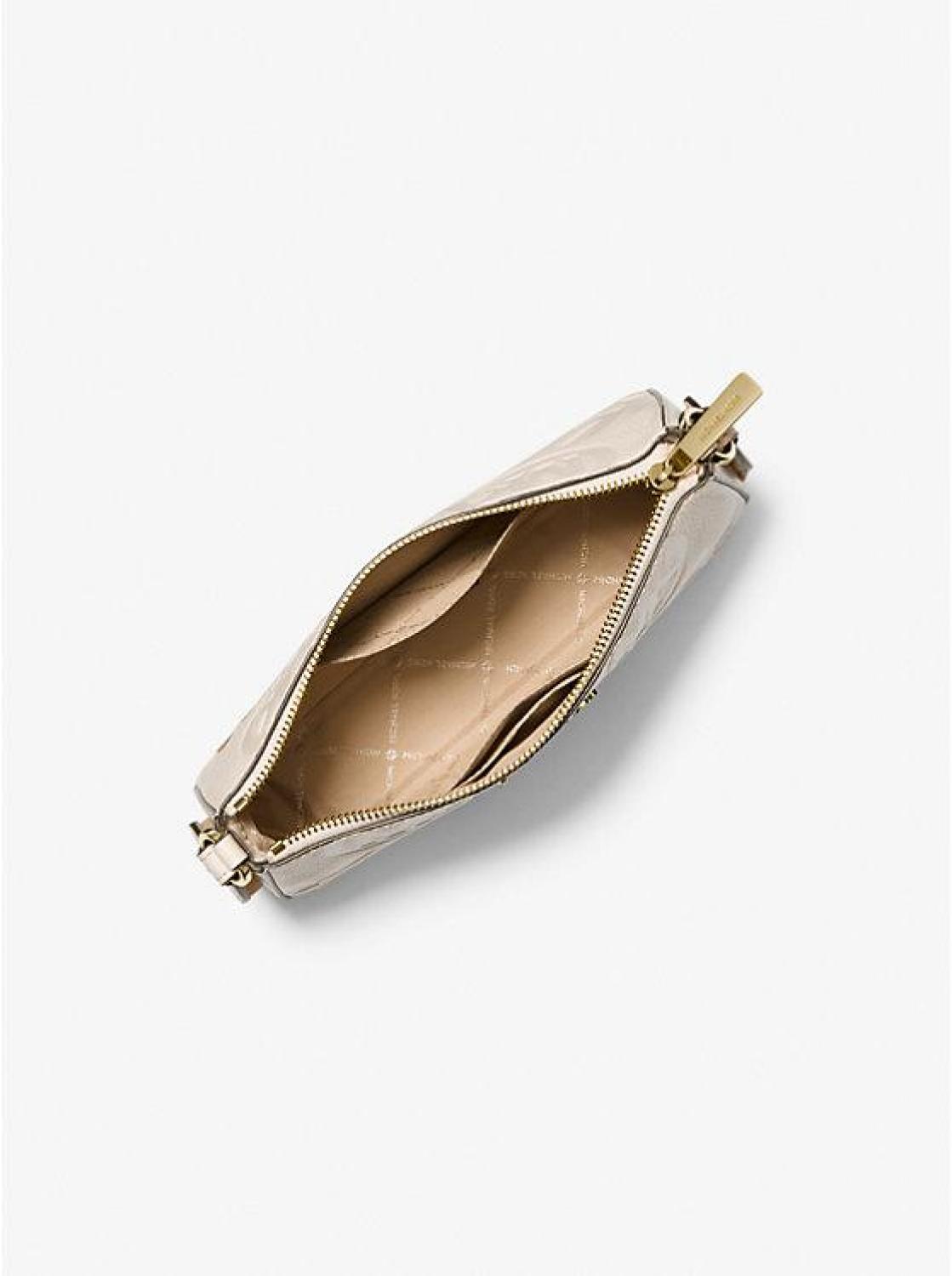 Jet Set Logo Embossed Leather Crossbody Bag with Case for Apple Airpods Pro®