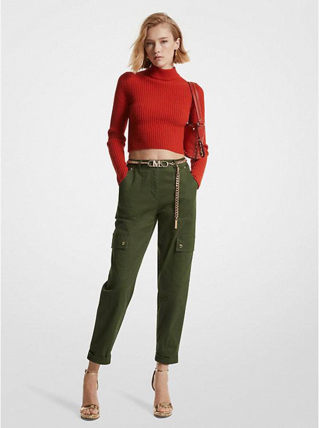 Stretch Organic Cotton Cargo Pants