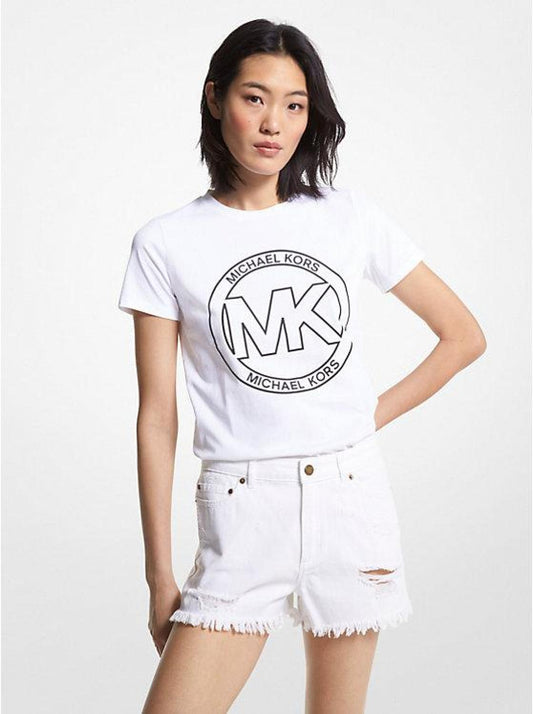 Logo Charm Print Organic Cotton T-Shirt