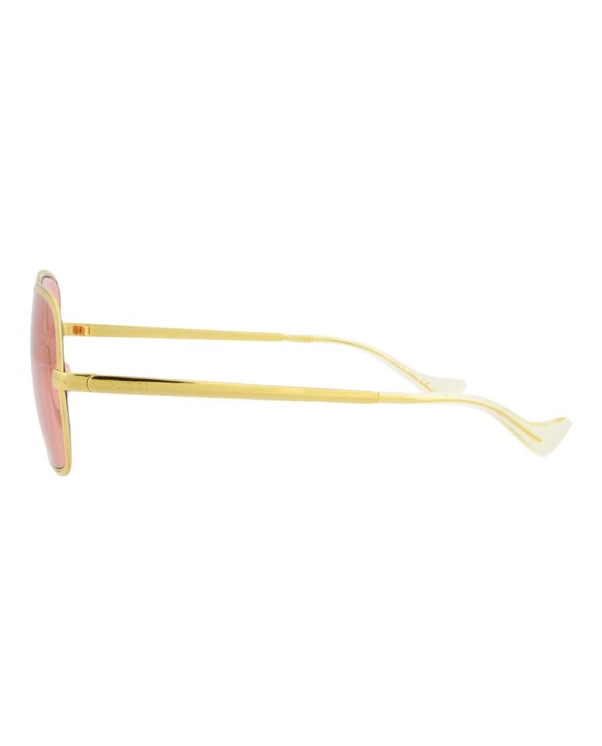 Square-Frame Metal Sunglasses