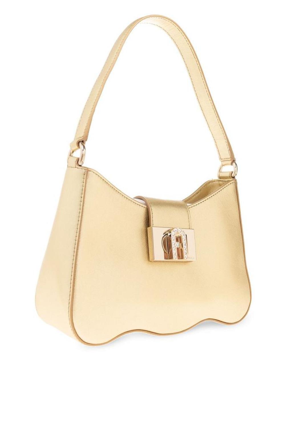 Furla Embellished Logo Engraved Tote Bag